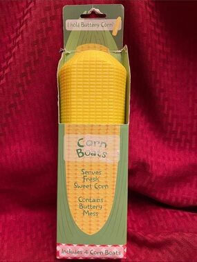 Corn Boats – Yellow, Set of 4